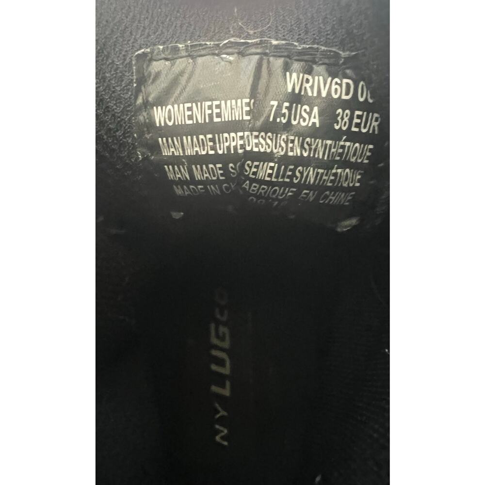 LUGZ Women's Black Convoy 6-Inch Lace‎ Up Round Toe Lug Sole Ankle Boots Sz 7.5 - Picture 9 of 10